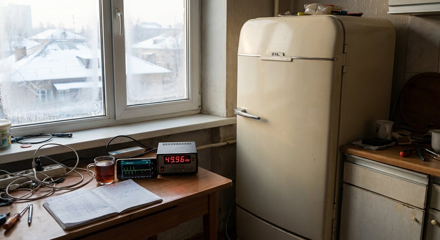 Refrigerator with measurement equipment