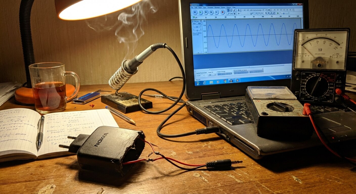 The improvised measurement setup